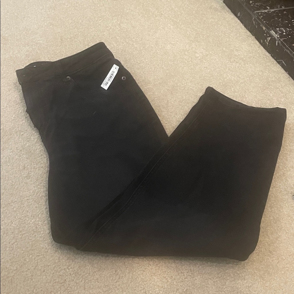 Black Stretch Casual Pants